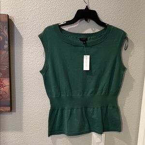 NWT Ann Taylor Forest Green Tank Top